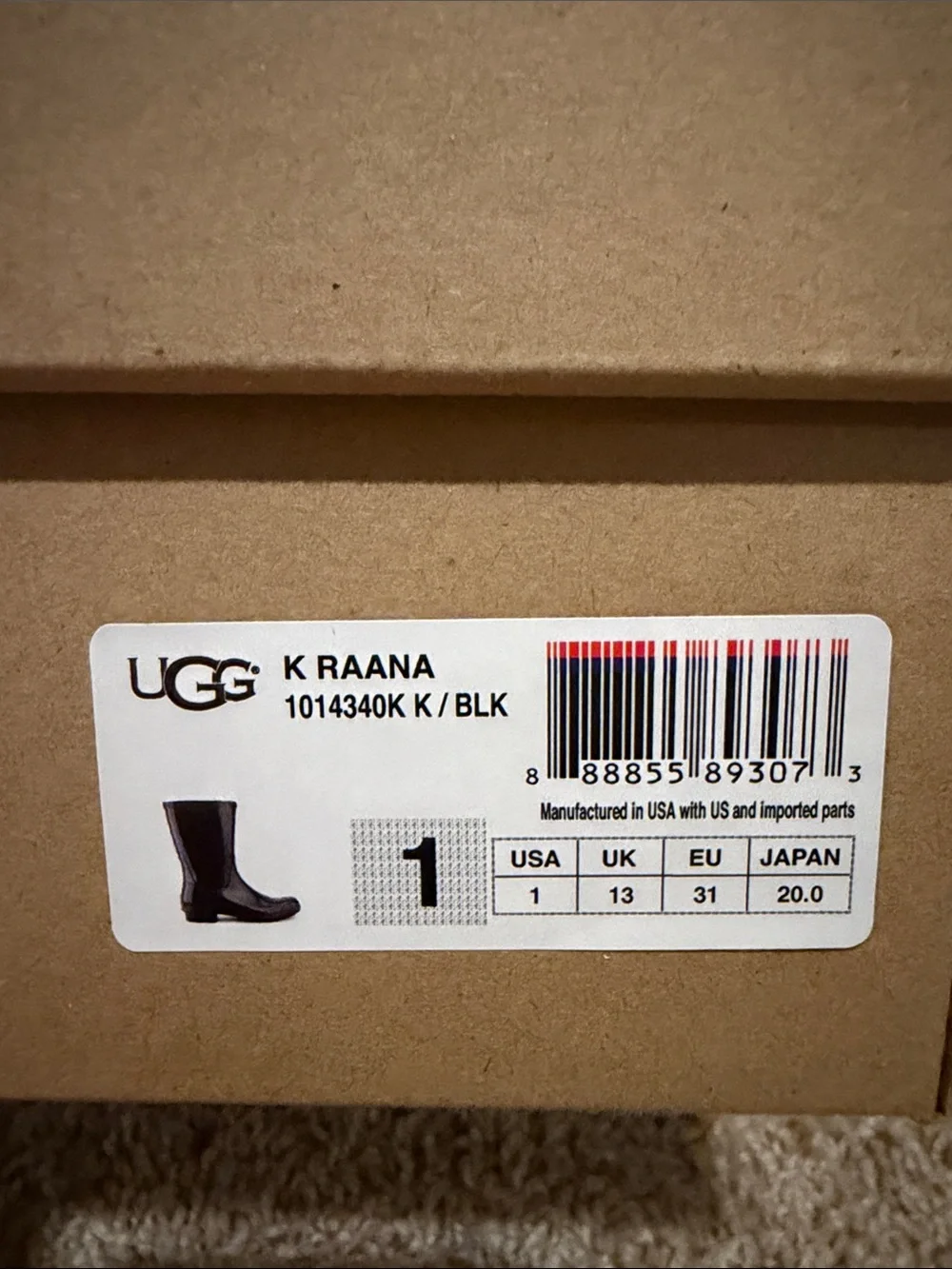 UGG waterproof glossy